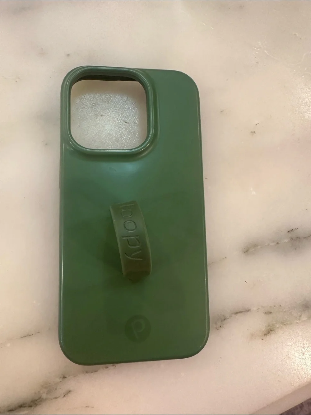 Green Silicone Phone Case with Grip